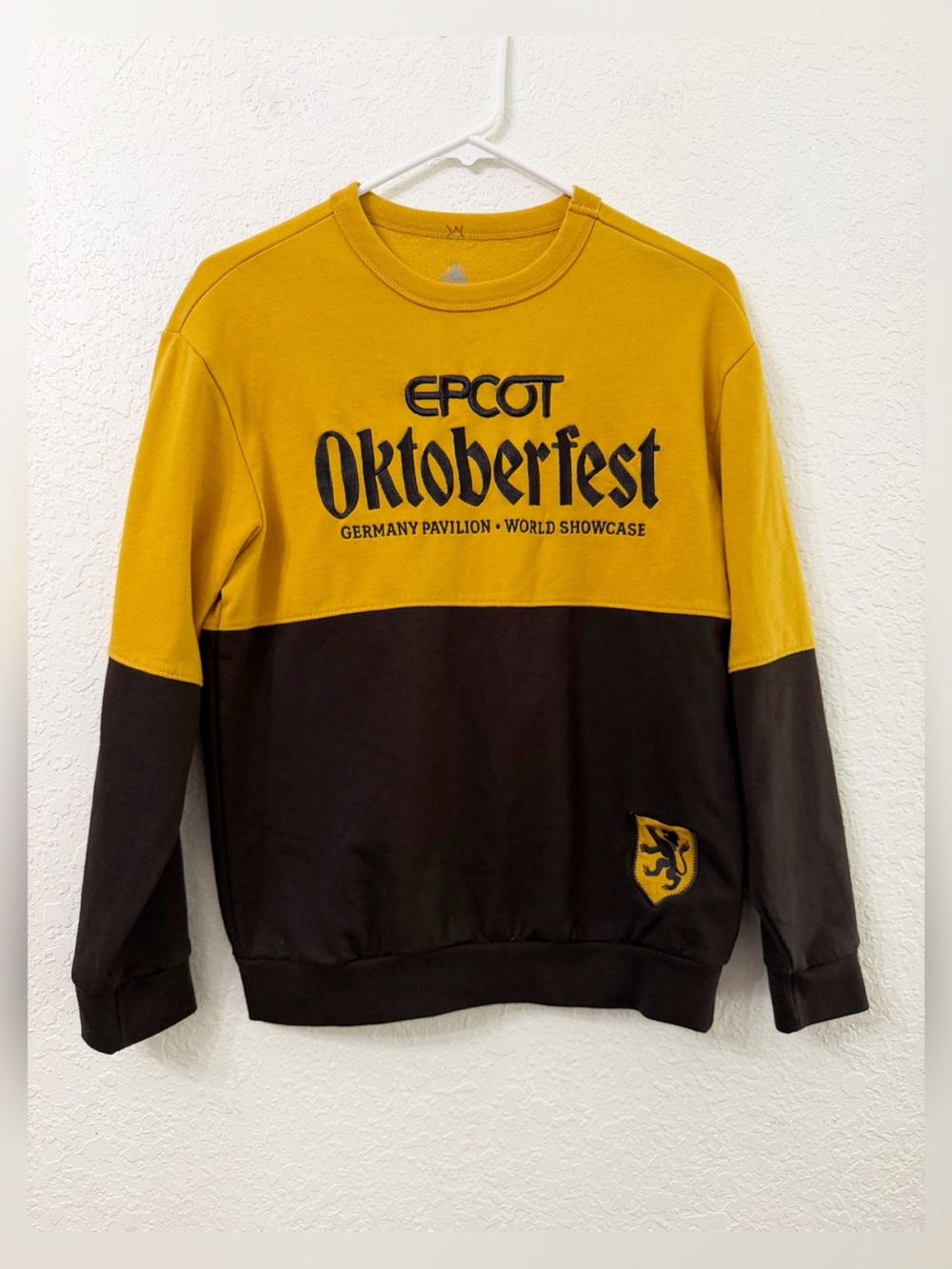 Disney Parks EPCOT Germany Pavilion Oktoberfest Colorblock Crewneck Sweatshirt